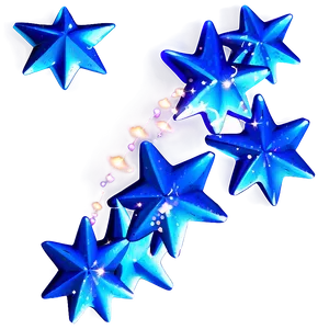Sparkling Blue Stars PNG Fua PNG