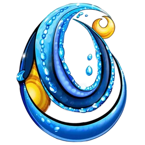 Sparkling Blue Wave Png 06262024 PNG image