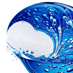 Sparkling Blue Wave PNG 47