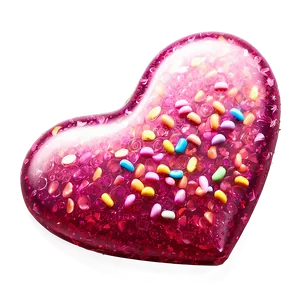 Sparkling Candy Hearts PNG 35