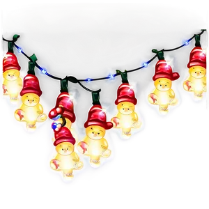 Sparkling Cartoon Christmas Lights Png Hgj PNG image