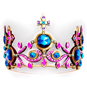 Sparkling Cartoon Crown Png Edv PNG image