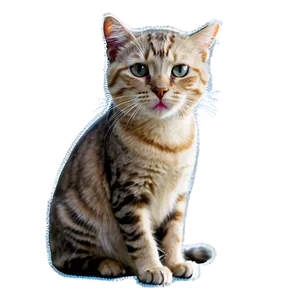 Sparkling Cat Filter PNG Yjq39