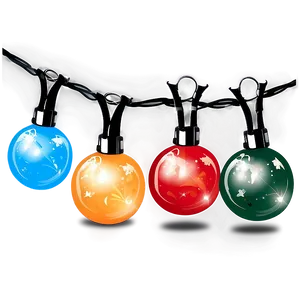 Sparkling Christmas Lights Png 72 PNG image