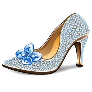 Sparkling Cinderella Slipper Graphic PNG Ngs PNG