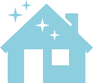 Sparkling Clean House Icon PNG image