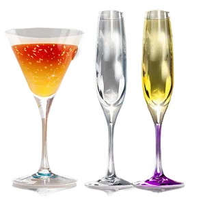 Sparkling Cocktail Glass PNG 81