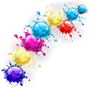 Sparkling Color Splash Png 06252024 PNG image