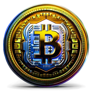 Sparkling Crypto Coin PNG Ftt
