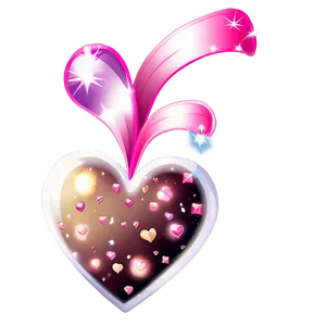 Sparkling Cute Heart PNG 49