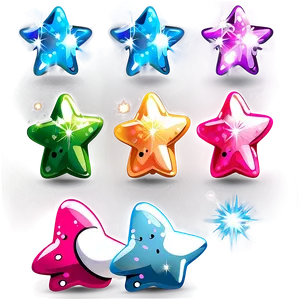 Sparkling Cute Star Png 06122024 PNG image