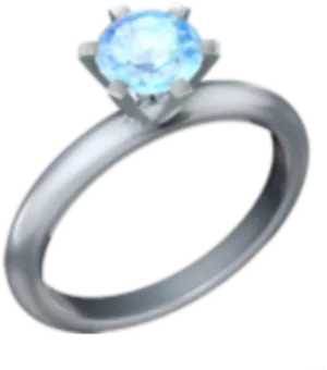 Sparkling Diamond Ring Emoji PNG image