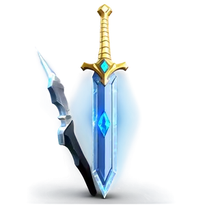 Sparkling Diamond Sword Render Png 05252024 PNG image