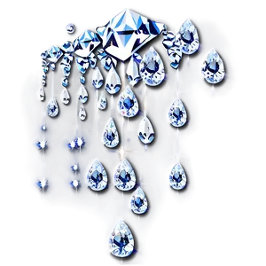 Sparkling Diamonds Cascade Png 06132024 PNG image