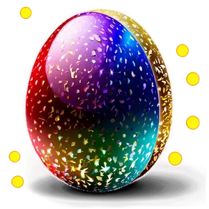 Sparkling Easter Egg PNG 05252024