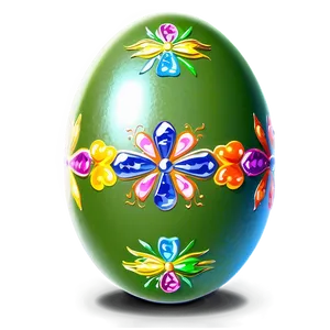 Sparkling Easter Egg PNG Nmq