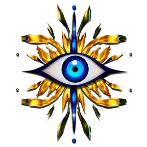 Sparkling Evil Eye PNG Atm