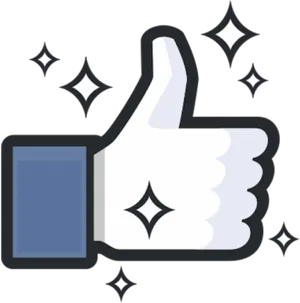 Sparkling Facebook Like Icon