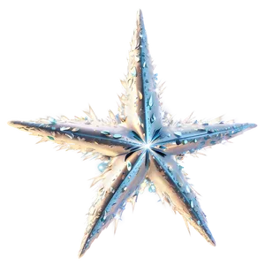 Sparkling Frosty Star Png Bdq PNG image