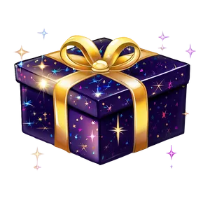 Sparkling Gift Box PNG 12