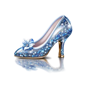 Sparkling Glass Slipper High Resolution Png 06132024 PNG image