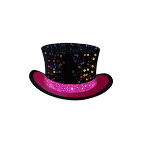 Sparkling Glitter Top Hat Png 05042024 PNG image