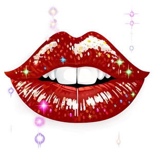 Sparkling Glossy Lips Png 06212024 PNG image