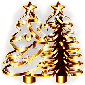 Sparkling Gold Christmas Tree Lights Png 06282024 PNG image