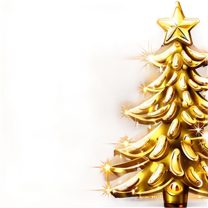 Sparkling Gold Christmas Tree Lights Png 06282024 PNG image