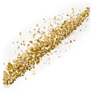 Sparkling Gold Confetti PNG 12