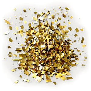 Sparkling Gold Confetti PNG 34