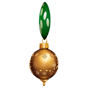 Sparkling Gold Xmas Ornament Png Xhp37 PNG image