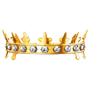 Sparkling Golden Crown Png Ifi45 PNG image