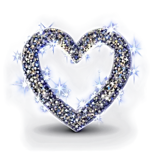 Sparkling Heart Clipart Effect PNG Flh73