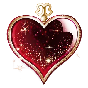 Sparkling Heart Clipart PNG Aak