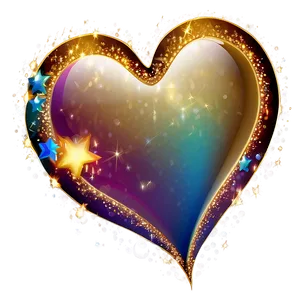 Sparkling Heart Clipart PNG Fyp65