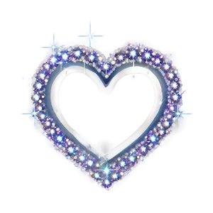 Sparkling Heart Clipart PNG Hlh