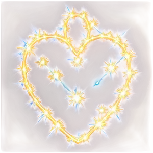 Sparkling Heart Effect PNG C