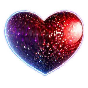 Sparkling Heart Effect PNG D