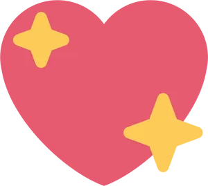 Sparkling Heart Emoji PNG image