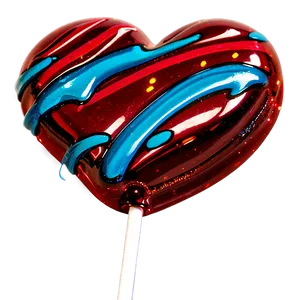 Sparkling Heart Lollipop PNG Bwv