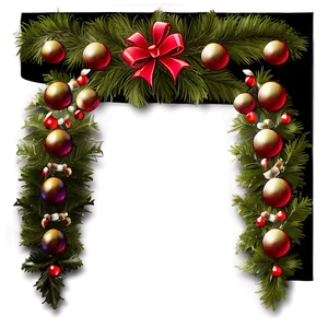 Sparkling Holiday Border Png 74 PNG image