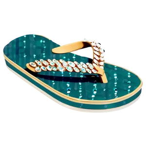 Sparkling Jewel Flip Flop PNG Qim