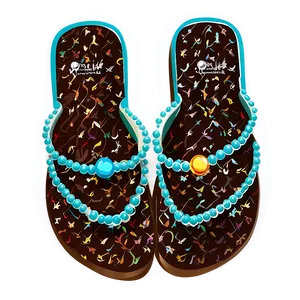 Sparkling Jewel Flip Flop PNG Ujf39 PNG