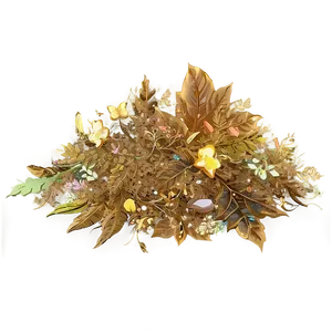 Sparkling Leaf Pile PNG 57