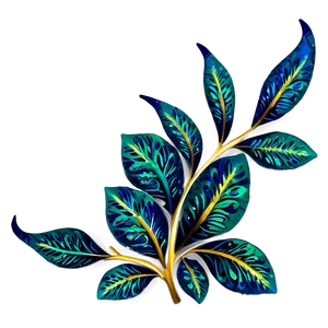 Sparkling Leaves PNG Tjn9