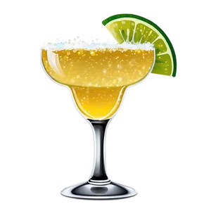 Sparkling Margarita Glass PNG Bnm