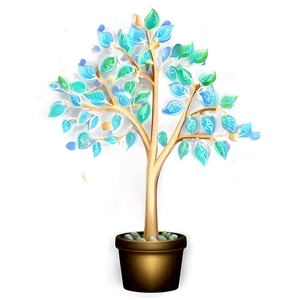 Sparkling Money Tree Png 06272024 PNG image