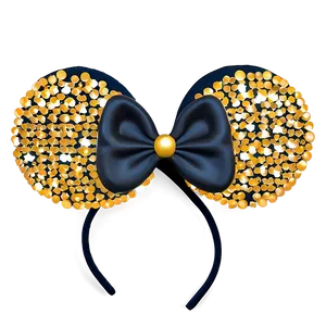 Sparkling Mouse Ears Design PNG 06292024