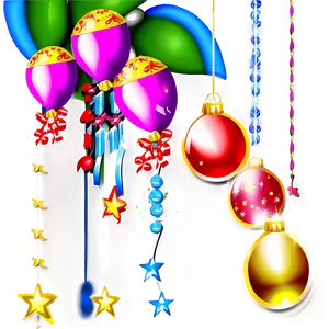 Sparkling New Year Decorations Png Txl PNG image